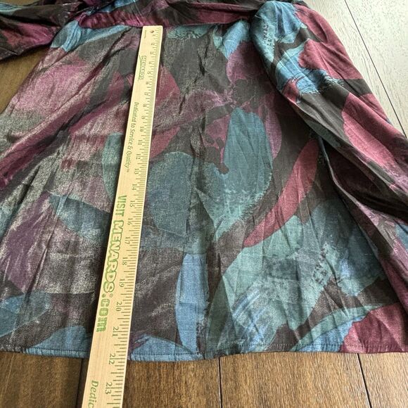 Ava & Viv Faux Wrap Dress Size 1X Jeweled Tones Long Sleeve NEW! - Picture 7 of 10